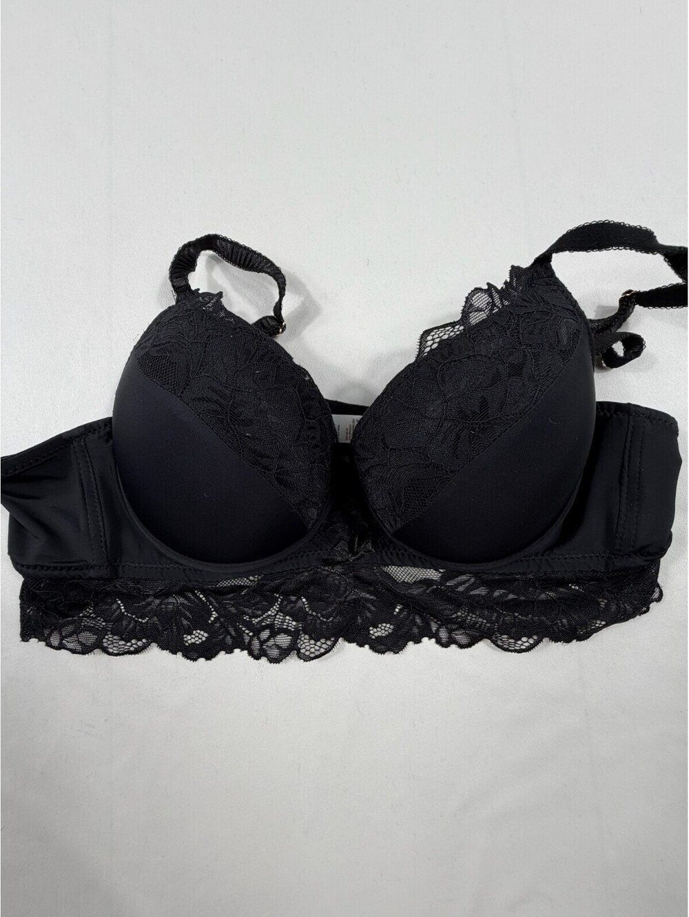 Marilyn Monroe Black Lace Underwire Bra Size 36B